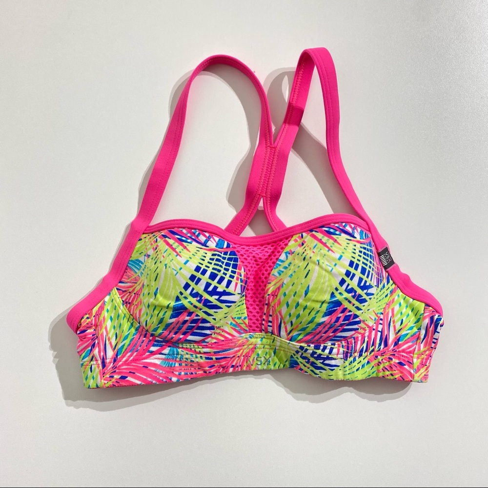 VSX Victoria’s Secret Angel Sport BRA Lined Padded Underwire Multicolor Sz. 34A